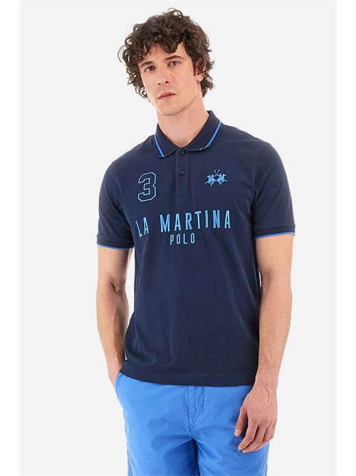 MAN POLO S/S PIQUET STRETCH LA MARTINA | YMP320-PK001/07017